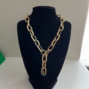 Jimmy Choo Goldtone Chunky Lariat Necklace